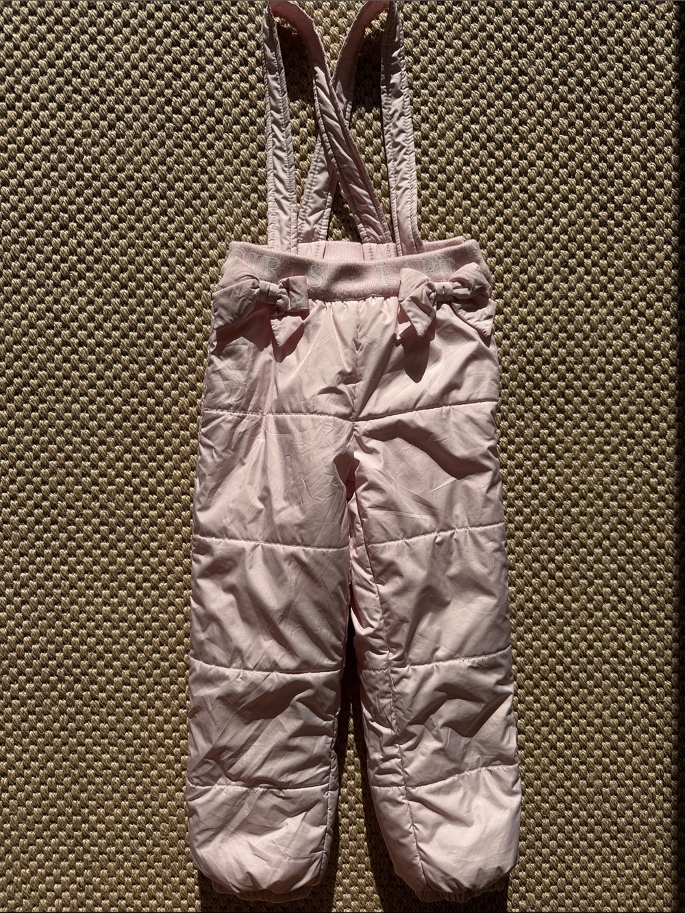 Latin House Sport Kids Pink Insulated Snow Pants with Adjustable Straps size 5